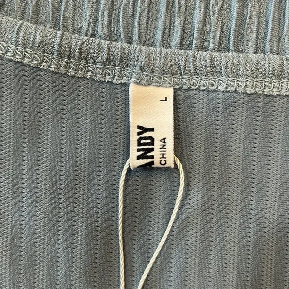 Coofandy Mens baby blue Sleeveless Ribbed Shirt. NWT, size L. - Picture 4 of 5